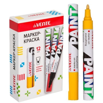 Маркер краска 2мм ЖЕЛТЫЙ