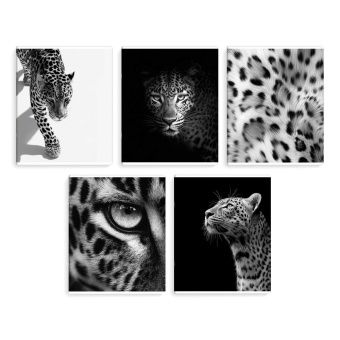 Тетрадь А5 48л кл. Феникс+ "Монохромный леопард" выб.твин-лак