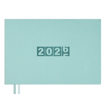 Планинг дат. 2026г 181*127мм 64л., кожзам., мягк.пер. "Джут мятный" ляссе