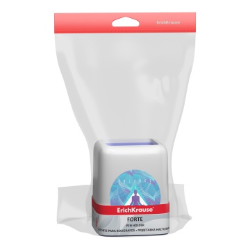 Подставка настольная пластиковая ErichKrause Forte, Meditation, белая с фиолетовой вставкой