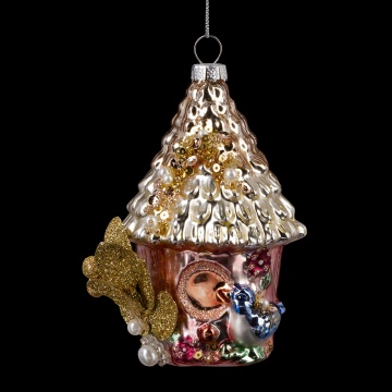 Украшение ErichKrause Decor Сказочный скворечник 11см, стекло