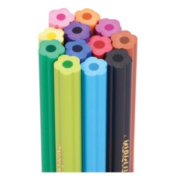 Карандаши цветные пластиковые Мульти-Пульти "Цветочек", 12цв., незаточен., (340565)