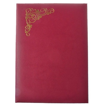 Папка адресная А4 "Виньетка" бумвинил бордовый КАНЦБУРГ