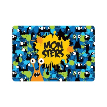 Подкладка настольная пластиковая ErichKrause Монстрики, А3 (в пакете по 12 шт.)