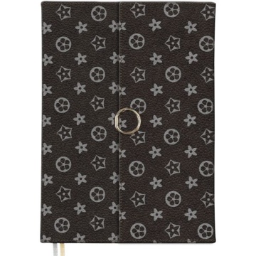 Ежедневник недат. В6 deVENTE Chic 320стр, черный, тв. обл.,кожзам, магн.створка, карман