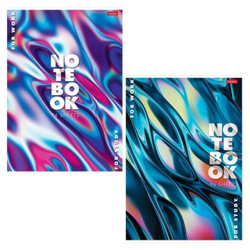 Тетрадь А4 96л линейка ламин "Яркие переливы" ассорти (3диз) 65г.м2