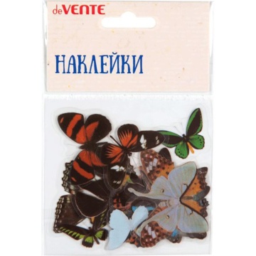 Декор наклейки для творчества "deVENTE. Butterflies"  от 6x6 см до 2x4 см, ПВХ, ассорти