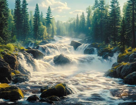 Календарь Трио металл+объем 295*720мм на 2026г. Речные пороги