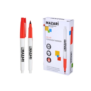 Маркер перманентный 1,5мм пулевидн., красный