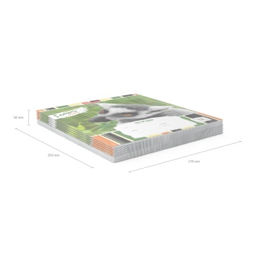 Тетрадь школьная ученическая ErichKrause Lemur Style, 18 листов, клетка (в плёнке по 10 шт.)