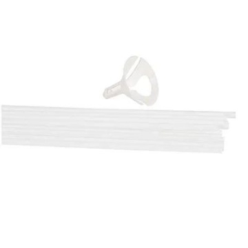 Набор палочка для шара с розеткой, 40шт/уп, белый