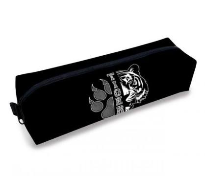 Пенал-косметичка (210*50*60) молния, ткань "Свирепый тигр"
