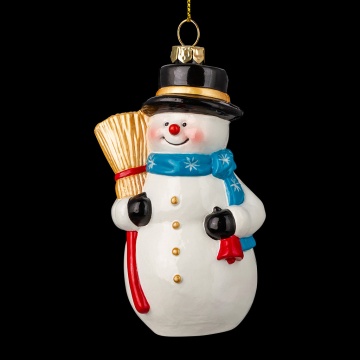 Украшение ErichKrause Decor Снеговик с метлой 10.5см