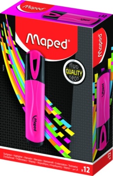 Текстовыделитель MAPED 1-5мм, классик, розовый