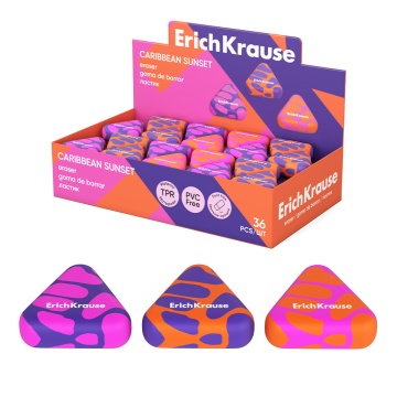 Ластик ErichKrause Caribbean sunset  (в коробке по 36 шт.)