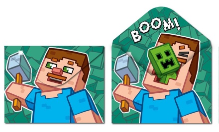 Конверт на кнопке  с рисунком А4 My game Огурец, двустор.печать