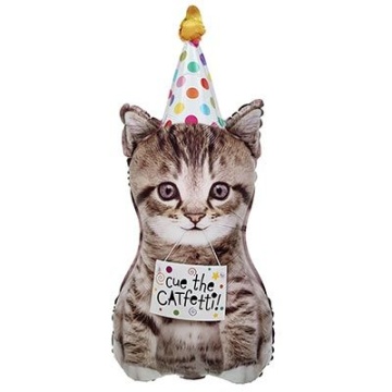 Шар фольга 30" "Котенок в колпаке" 76см