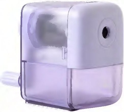 Точилка механическая 1 отв, пласт.корпус, автоподача, фиолетовая