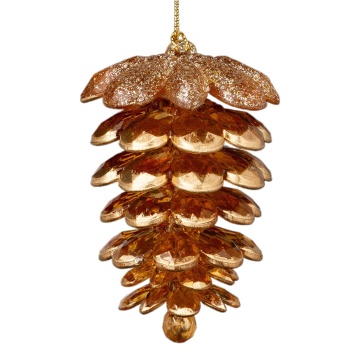 Украшение ErichKrause Decor Шишка янтарная 8см