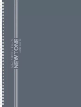 Тетрадь А4  80л кл. гребень Hatber "NEWtone Pastel. Серый агат" многоурперф., софт-тач
