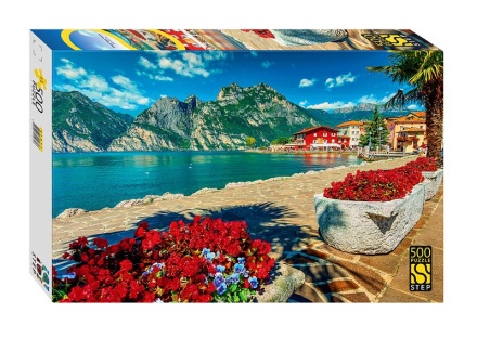 Пазлы 500 элементов 500*345мм. "Озеро Гарда, Италия"