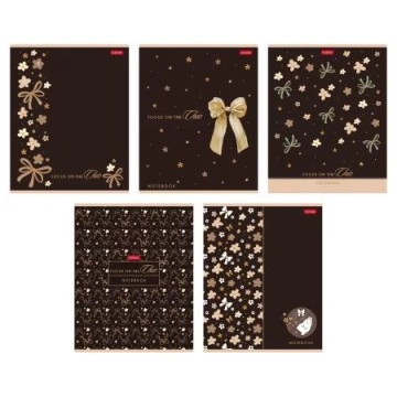 Тетрадь А5 48л кл. Hatber "Модный шик" мат.лам., 3Dлак, 5диз.в блоке