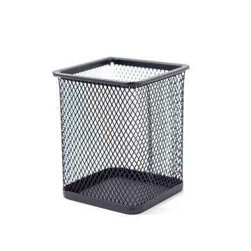 Стакан наст. "deVENTE" 8*8*10см, метал., квадратный, черный