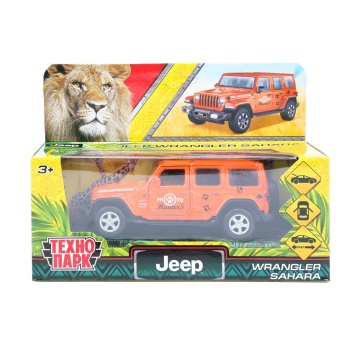 Машинка металл. 12см "Jeep Wrangler Sahara. Сафари" инерционный механизм