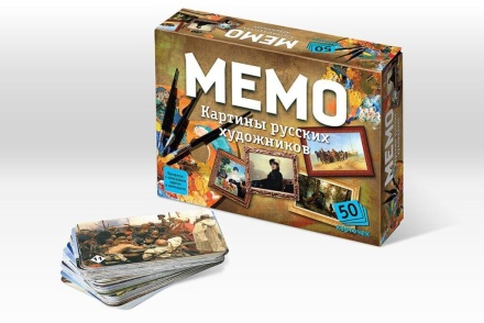 Игра Мемо "Картины русских художников" (50 карточек)