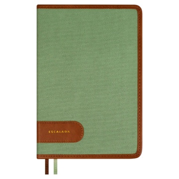 Ежедневник недат. А5 160л. кожзам, тв.пер. "Пике оливковый" аппликация, ляссе