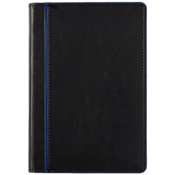 Ежедневник-органайзер недат. А5 кожзам., тв.пер., 160л. "Саржа черный"