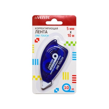 Корректирующая лента deVENTE.One touch, 5мм*10м, ассорти