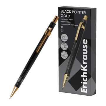 Карандаш механический 0,5мм Black Pointer Gold НВ