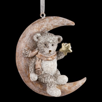 Украшение ErichKrause Decor Мишка на месяце 7см