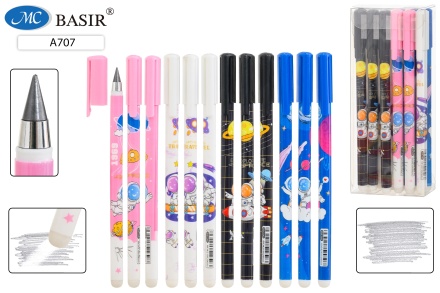 Карандаш вечный. С ластиком. КОСМОС. Цветной корпус с рисунком