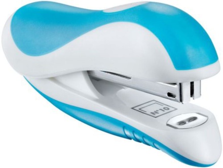 Степлер MAPED 10 на 15 листов, карманный, пластик, эргоном, антистеп.складной