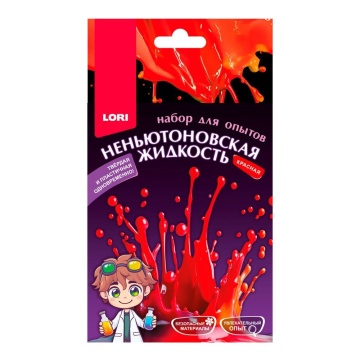 Набор для опытов Неньютоновская жидкость "Красная"