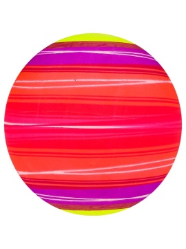 Мяч пляжный 23см "Полосы" НЕ НАДУТЫЙ, в пакете