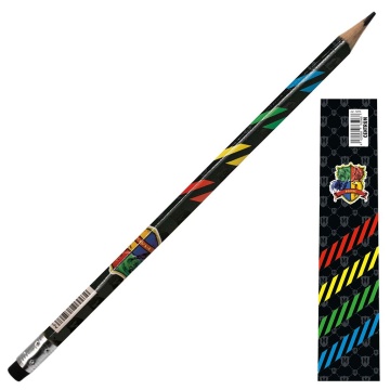 Карандаш ч/гр "Школа магии" НВ с ластиком