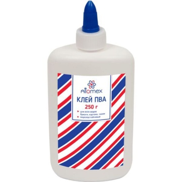 Клей ПВА 250гр Attomex, морозоустойчивый (до -40C)
