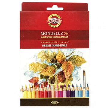 Карандаши цвет. акварельные 36цв Koh-I-Noor "Mondeluz"