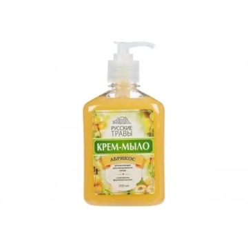 Мыло жидкое Русские травы 300 мл крем-мыло (дозатор) абрикос