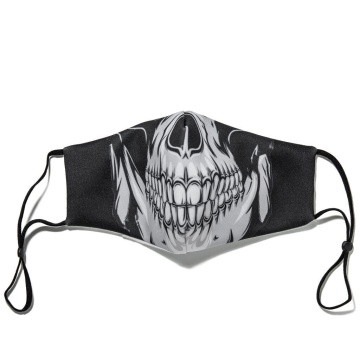 Маска гигиеническая 22,5*13см "Череп" хлопок + полиэстер