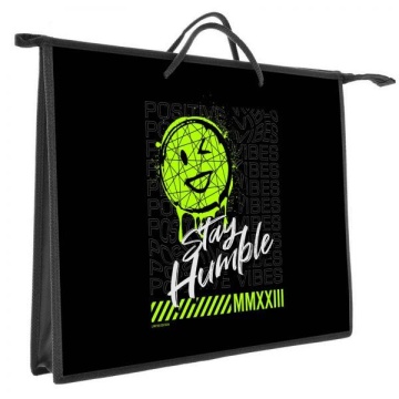 Папка А3 (460*345*40) с ручками, молния, пластик "На позитиве"