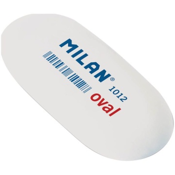 Ластик MILAN овальный, белый, средний