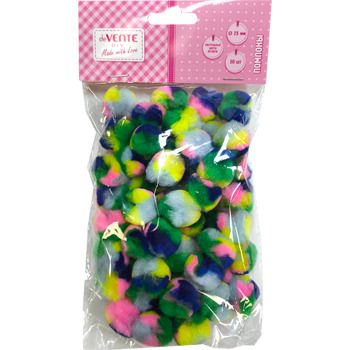 Набор "Помпоны" 25мм 50шт. пастельные цвета