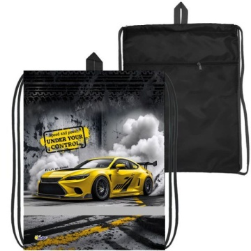 Мешок для обуви 1 отд, 370*470 карман, светоотр. "Скорость и мощь" петля