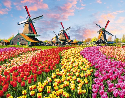 Календарь Трио металл+объем 295*720мм на 2026г. Цветочное поле