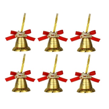 Набор подвесных украшений   6шт, 3,6см "Колокольчики" пластик