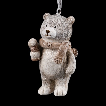 Украшение ErichKrause Decor Мишка с фонарем 7см